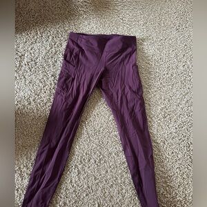 Lululemon burgundy leggings